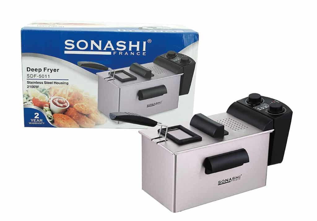 قلاية زيت كهربائية من سوناشي ستيل بسعة 3 لتر - الصورة 2